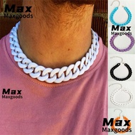 MAXG Chain Necklace Unisex Friendship Gifts Chunky Chain Choker Hip Hop Rock Hip Hop