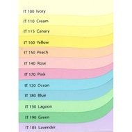 A4 160g color card 100s