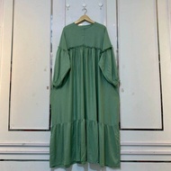 Mesha Dress Wanita Gamis Wanita Jumbo Ld 140 Cm Rayon polos