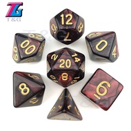 D&d Red&Black Dice Set