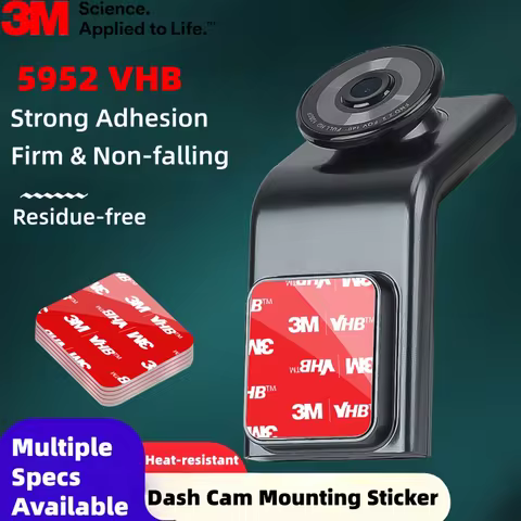 Original 3M 5952 VHB Dashcam Mount Adhesive Sticker Extra Strong Double Sided Adhesive Black Vehicle