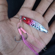 Umpan pancing MICRO JIG copy exodus Salvator 10 15GRAM+assist hoks double siap pakai killer