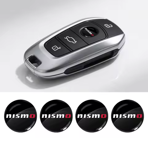 14mm Aluminum high-quality car key badge sticker For Nismo Nissans Tiida Teana Skyline Juke X-trail 
