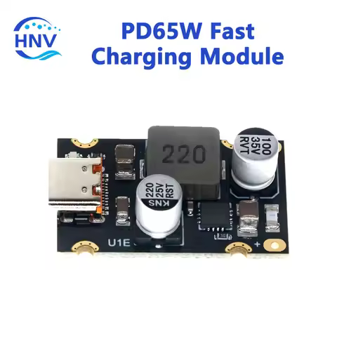 PD65W Fast Charging Module Type-C USB Interface Supports PD3.1 QC3.0 SCP PPS Fast Charger 5V 9V 12V 
