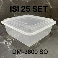 PROMO THINWALL DM 3600ML SQUERE - 3600 ML SQ - FOOD CONTAINER - ISI