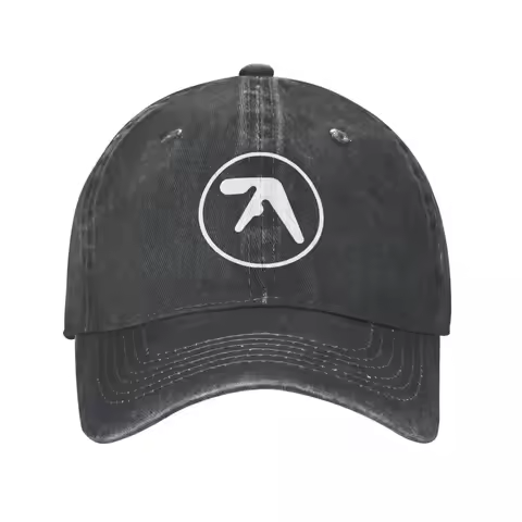 Casual Aphex Twin Vintage Baseball Caps Unisex Style Distressed Washed Snapback Cap Y2K Outdoor Acti