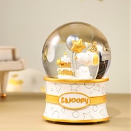 JARLL讚爾藝術 Snoopy史努比生日 水晶球音樂盒
