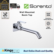 [Kingsman] Sorento Wall Mounted Basin Tap High Quality Stainless Steel 304 New Model Arrive