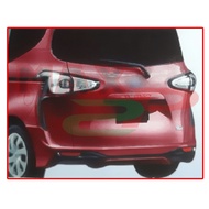 Toyota Sienta MDLS Style Rear Back Skirt Skirting Bumper Lower Lip Spoiler ABS Plastic Bodykit Body 