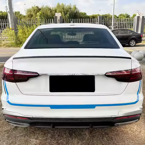 For Audi A4 B9 2017-2024 S4 Style Rear Spoiler Wing