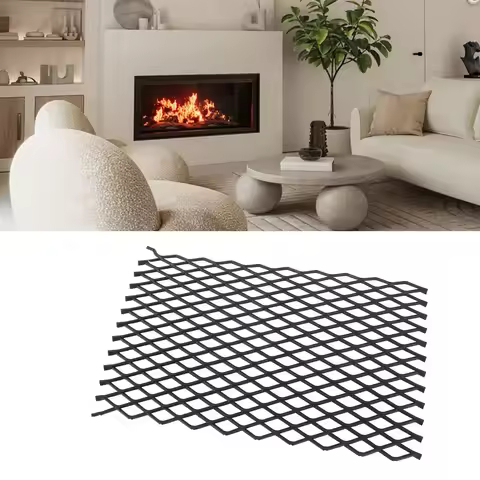 Fireplace Grate Ember Retainer Fireplace Ember Retainer Heavy Duty Steel Ember Holder Mesh for Indoo