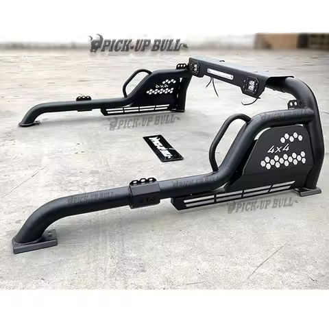 BR 4WD Truck Parts Universal Steel Roll Bar with Light for Ranger Hilux Navara Np300 D40 Dmax Pickup