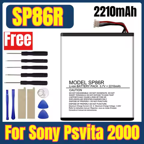 SP86R 2210mAh Game Console Batteries for Sony Psvita 2000
