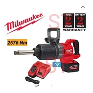 MILWAUKEE M18 ONEFHIWF1D-121C FUEL ONE-KEY 1'' HIGH TORQUE IMPACT WRENCH - LONG ANVIL