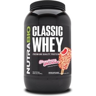 NutraBio Classic Whey Protein Powder Supplement - 25g of Protein Per Scoop - Full-Spectrum Amino Aci
