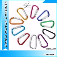 GANTUNGAN Motorcycle Keychain Cool Unique Cute Carbiner Large Stainless Carbiner Climbing GANCI