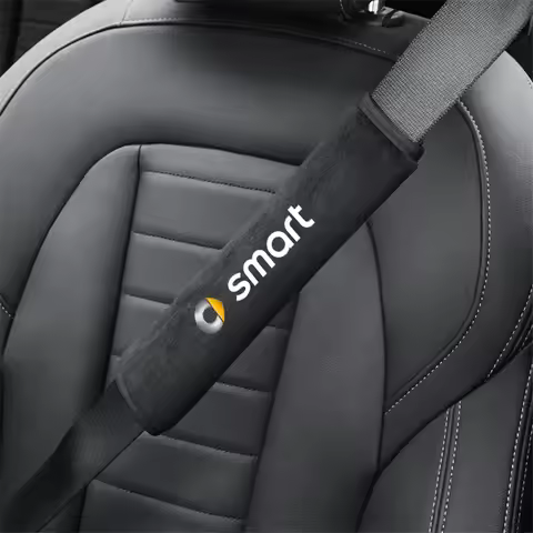 2PCS Car Seat Belt Cover Shoulder Protector Pad for SMART Eq Fortwo Forfour 453 451 452 450 454 Auto