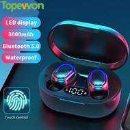 Topewon TWS Wireless Headset Bluetooth 5.0 LED Display Earphones Sport Earbuds Waterproof Headphone
