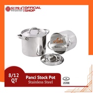 SUPRA Stainless Steel Stock Pot 8/12 QT