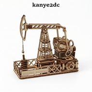 [kanye2dc] Children 3D Puzzle 3D Wooden Puzzle Model Kit Moving Oil Mechanism Wood Puzzle 3D Desktop