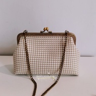 DIY Metal Frame Kiss Clasp Lock Cloth Bag