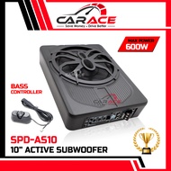 10" Underseat Active Subwoofer Spider Car Underseat Subwoofer 10inch Woofer Bass Built-In Amplifier