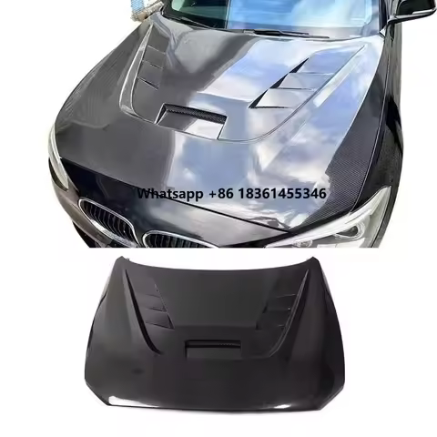 Carbon Fiber Engine Hood Bonnet Style Racing Performance F20 F21 116i 118i 120i 125i M135i 2012-2019