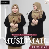 𝐐𝐀𝐘𝐑𝐀𝐀 Baju Jersey Muslimah Plain 𝐏𝐋𝐔𝐒 𝐒𝐈𝐙𝐄 8XL-10XL (𝐏𝟐)