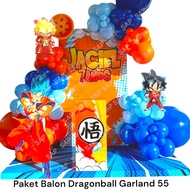 DRAGONBALL GARLAND 55 Balloon Package / Dragonball Balloon Birthday Decoration