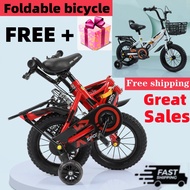👉🔥NEW Children foldable bicycle 12 14 16 18 20 inch kids bicycle fold foldable bike boy girl bike Easy installation Strong and solid