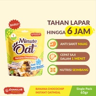 MINUTE OAT Banana Chocochip 65gr - Meal Replacement Instant Oatmeal | Granolab Muesli