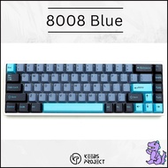 [Ready Stock] 8008 Ocean Blue PBT Keycaps – 173pcs Cherry Profile | Fits All Layouts