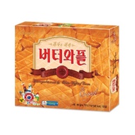 Crown Butter Waffle Cookies 316g | Korean Butter Flavor Crispy Snack | Sweet Authentic Korea Cookie