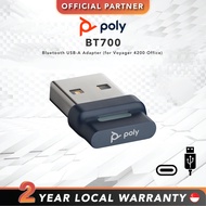 [FAST SHIP] Poly  BT700  | Bluetooth USB-A Adapter (for Voyager 4200 Office)