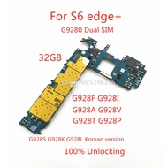 1pcs 100% Unlocking Motherboard For Galaxy S6edge Plus S6 edge Plus G928F G928I G9280 G928A G928V G9
