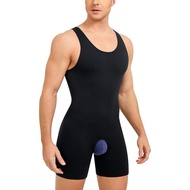 Mens Sleeveless Full Body Shaper Underwear Slimming Compression Bodysuit Shapewear Tummy Control Faj