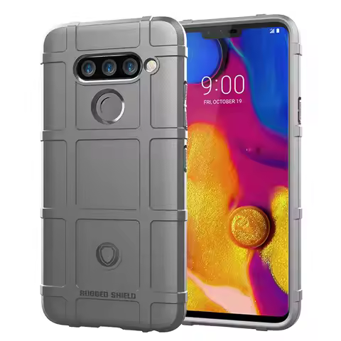 Anti-Slip Grid Armor Shield Case for LG V40 ThinQ Shockproof Silicone Cases for lg v40 thinq LG V40t