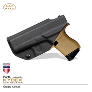 BBF Make Kydex Holsterซองพกใน KYDEX ดำ Glock 43/43x ขวา