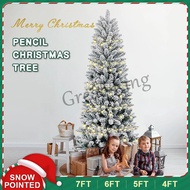 slim christmas tree 5ft on christmas decoration for home 6FT 7FT 4FT