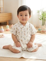 Cottoli 吸汗棉紗和服 套裝 80-90cm 兒童童裝