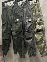 外國預訂 Carhartt 刺繡logo迷彩口袋多色軍褲長褲