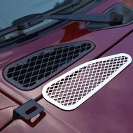 Car Styling For Toyota FJ Cruiser 07-22 Stainless Steel Hood Air Vent Outlet Wing Trim Sticker For T