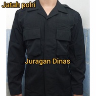 Atasan baju pdl hitam brimob jatah polri bahan risptok