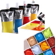 Liuguang White Gouache Pigment Replacement Bag 100ml Convenient Extrusion Jelly Gouache Pigment Form