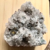 江西白水晶黃銅礦共生 白水晶簇 白晶 水晶原礦 天然原石 水晶