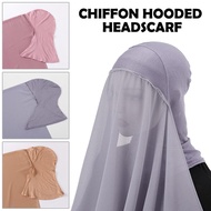 Hot Sale Muslim Wear Solid Color Hijab Headscarf Chiffon Hijab For Eid 42cm Embroidery Design C7s7