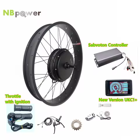 QS205 50H 48-72v 5000W Brushless Hub Motor 150mm Dropout Electric Fat Bike Ebike Conversion Kit fit 