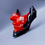 [Ready Stock] Mask Cyberpunk Bionic Face Science Fiction Mask Red Mask Technology Mask Unique Cyberp
