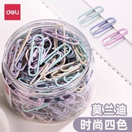 Deli Color Paper Clip Office Supplies Paper Clip Paper Clip Pin Stainless Steel File Paper Clip Book
