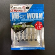 OPASS Super1 MB Mad Bite Worm w/ Jighead 1.5G Fishing Lure